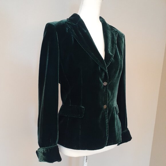 Tahari Velvet Blazer - Picture 2 of 14